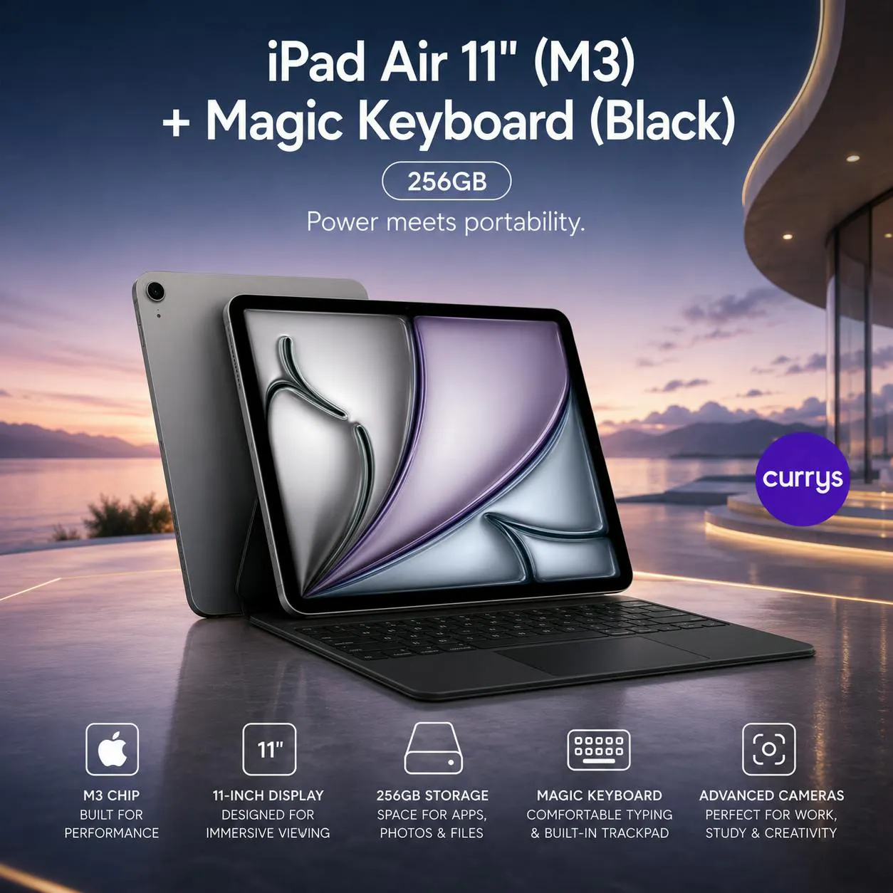 APPLE 11" IPAD AIR (2026) - 256 GB, SPACE GREY + (M3) MAGIC KEYBOARD